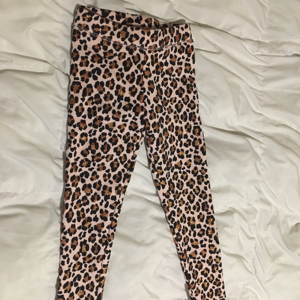 Oshkosh leopard leggings size 7 girl